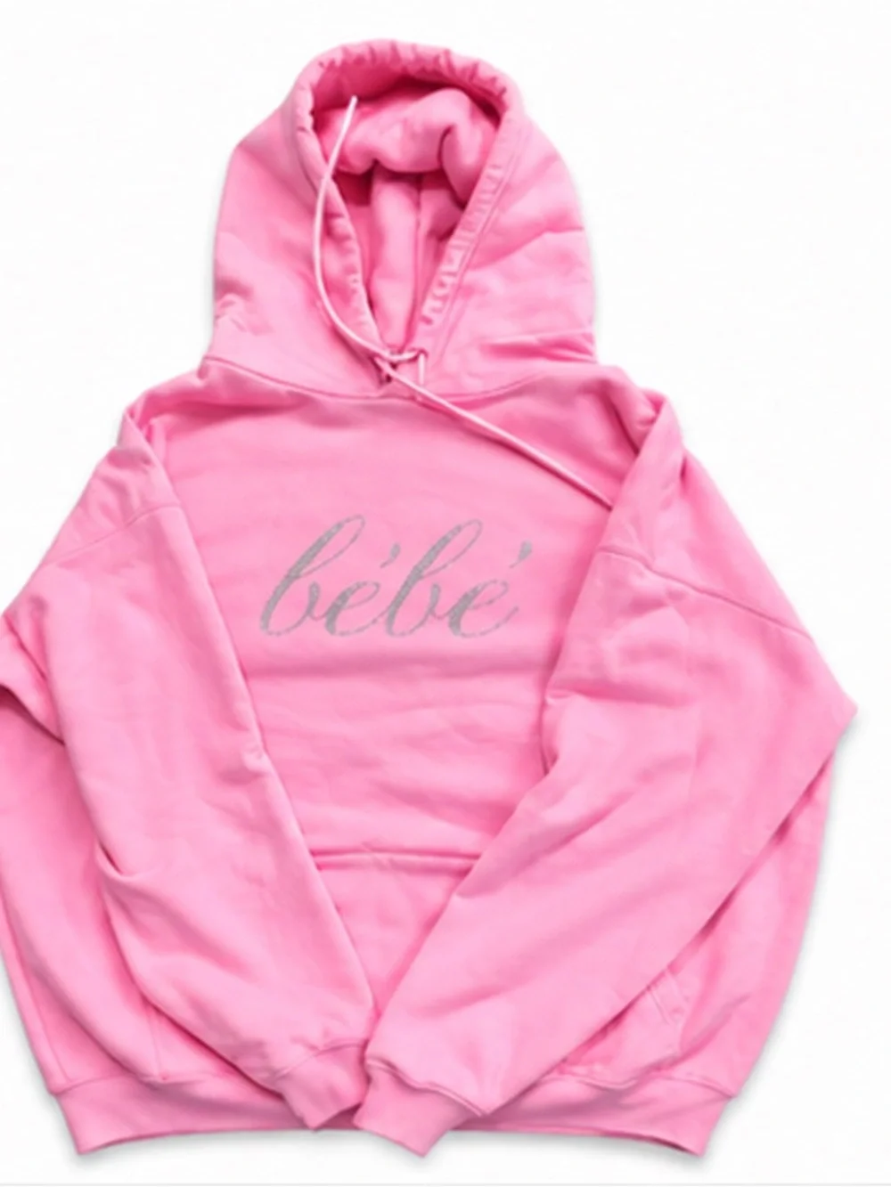 Balenciaga bebe Pink Logo Hoodie Sweatshirt